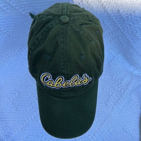 Cabela’s green and yellow adjustable cap - Picture 6 of 9